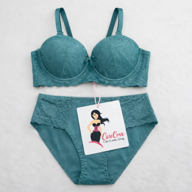 women lingerie set

women innerwear

underwire bra set

trendy lingerie 2026

teal lace bra set

teal green lingerie

stylish bra panty

soft lace bra

sexy lingerie

romantic lingerie set

premium lingerie

padded bra set

mid rise panty

matching lingerie set

luxury lingerie

lace bra panty set

gift for her lingerie

everyday lingerie

comfortable bra set

CareCove lingerie