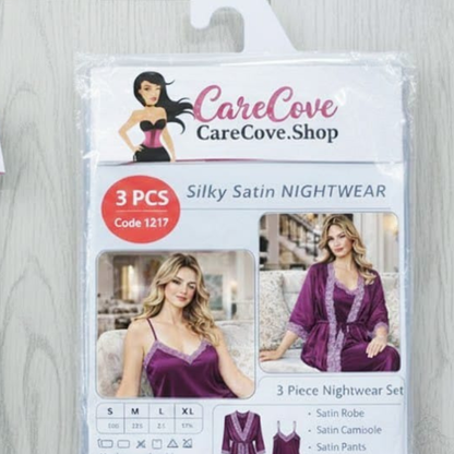 women’s loungewear

wide-leg pajama pants

soft satin pajamas

silk feel sleepwear

satin pajama set

satin cami set

purple satin pajamas

premium sleepwear

nightwear set

matching pajama set

luxury sleepwear

lounge set for women

lace robe set

gift for her

elegant loungewear

cozy nightwear

comfy sleep set

CareCove

bridesmaid pajamas